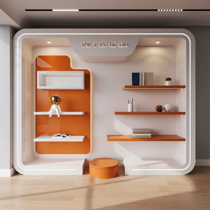 Minimalist Modern Exhibition Hall Illuminated Custom