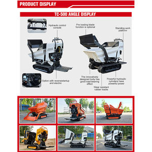 Mini-dumper sur chenilles hydraulique manuel, petit modèle agricole, certifié EPA CE EUR5, livraison gratuite, promotion exceptionnelle - Product Image 4