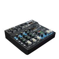 Console de mixage audio professionnelle GT9 à 6 canaux, 24 bits, 256 effets DSP pour diffusion en direct