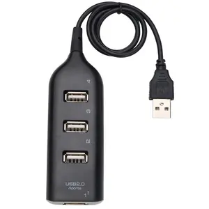 Mini 4 Cổng Ổ Cắm USB Hub Adapter Splitter Giao Diện Mở Rộng USB 2.0 Hub Cho Máy Tính Chuột Bàn Phím Máy Quét Máy In