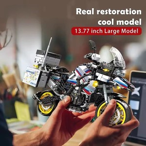 Ept 1424 cái 1/6 quy mô gạch cảnh sát động cơ kỹ thuật xe máy xây dựng khối gạch - Product Image 4