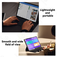 Tablet Gaming 2-in-1 Android 13 MTK Octa Core 14 inci, Dual SIM, Resolusi 1920x1200, Baterai 10000mAh, untuk Bisnis, Pembelajaran, dan Nirkabel