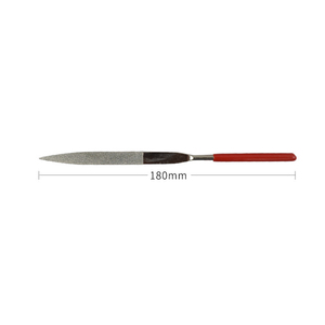 Juego de 10 limas de aguja Shanghai Fltek TF018 con grano 150 y 180 mm para plantillas de lentes ópticas y joyería TF018 - Product Image 3