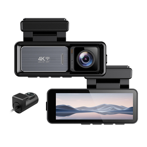 กล้องติดรถยนต์ 4K เลนส์คู่ พร้อม GPS WiFi หน้าจอ LCD 3.2 นิ้ว บันทึกภาพหน้า/หลัง กล่องดำ วิดีโอ G-Sensor รับประกัน 1 ปี - Product Image 1