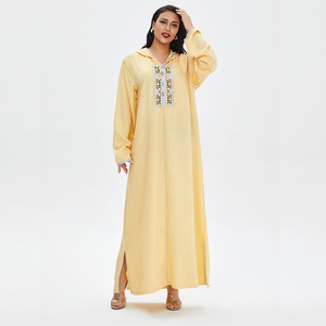 Nuovo Design India abbigliamento moda per donne musulmane maniche lunghe abiti tradizionali ricamati abiti <span class=keywords><strong>etnici</strong></span> per le donne - Product Image 2