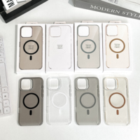 Étui rigide officiel de luxe 2025 pour Samsung 23 24 Ultra avec support transparent pour la charge sans fil, nouveau design