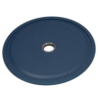 Plaques de barre de musculation en acier calibré, revêtues de peinture en poudre colorée, permettant de distinguer clairement les différents poids