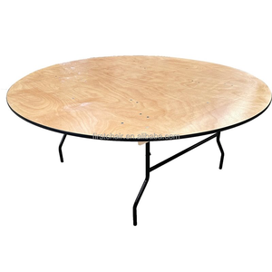 Mesa Redonda Comercial Elegante de 6 pés - Mesa de Banquete Dobrável para 10 Pessoas para Casamentos e Eventos - Product Image 3