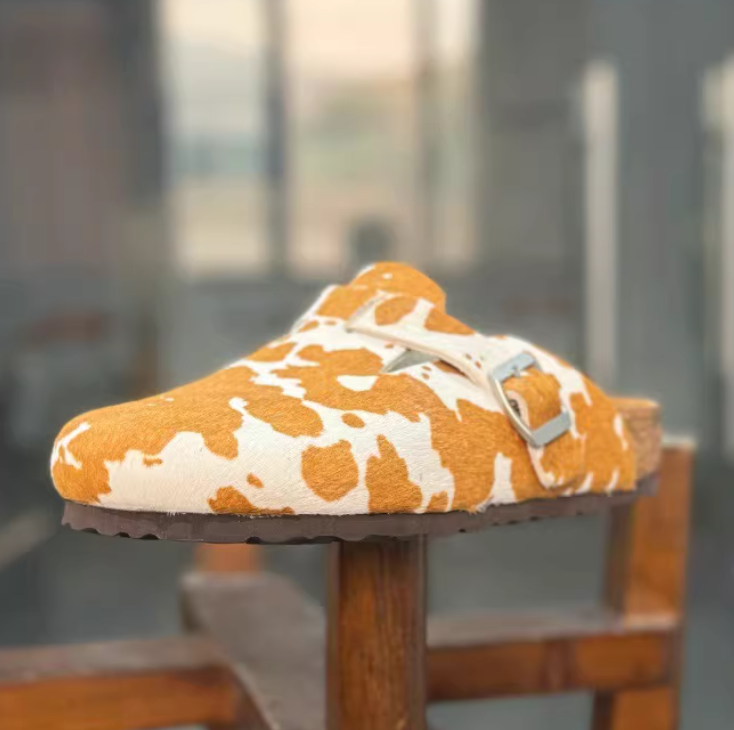 White cow patterned horsehair