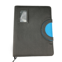 Porte-documents en cuir PU personnalisé avec logo en relief, mallette durable avec poignée