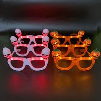 Lunettes LED clignotantes pour fête, multi-modes, piles incluses, couleurs personnalisables, accessoires de fête d'Halloween, décoration