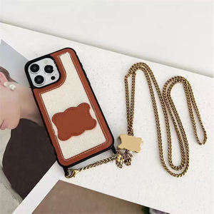 BZ103 Luxury Designer C funda para iPhone 16Pro Max 1412 13P Funda protectora de cuero Internet <span class=keywords><strong>Celebrity</strong></span> Gifts Cover - Product Image 4