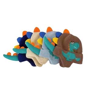 Gorro de Invierno Cálido para Bebés con Protección para las Orejas, Diseño 3D de Dinosaurio, Orejeras para Niños, Gorro de Lana Tejida para Niños Pequeños de 2 a 6 Años - Product Image 6