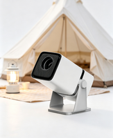 Proyektor LCD LED Mini Full HD HTP A86 1080p/720p Android 150 ANSI Lumens Speaker Stereo HIFI Lampu Portabel untuk Rumah dan Bisnis