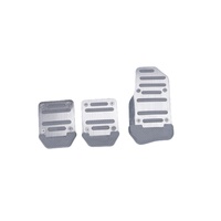 Couvre-pédale de frein universel antidérapant sur mesure en aluminium ABS, accessoires intérieurs de voiture