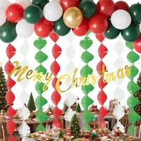 Kit de décoration de fête de Noël jetable EASTTERN, style festif, avec des matériaux en papier/latex