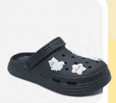 Sandali Zoccoli Rosa per Bambini con Spille Animatrici, Taglia 19, Scarpe Estive Casual Slip-On con Punta Tonda, Suola in EVA, Tomaia in Plastica - Product Image 4