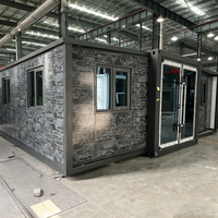 Maison préfabriquée isolée, mini-maison, maison à 2 chambres, maison-conteneur pour hôtel, maison extensible, temps chaud et froid