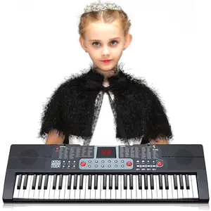 61 مفاتيح لوحة المفاتيح الكهربائية الاطفال الموسيقية أداة البيانو لعبة جهاز إلكتروني