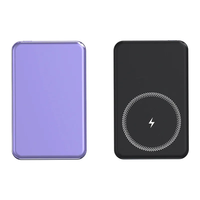 Batterie externe magnétique sans fil en alliage d'aluminium de qualité supérieure, 5000 mAh, 10000 mAh, 20000 mAh, chargeur rapide pour téléphone portable