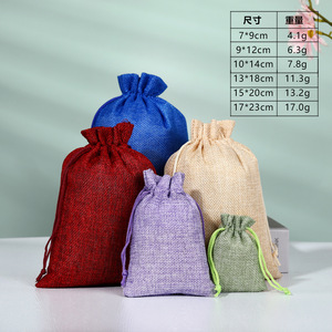 Sacs en <span class=keywords><strong>jute</strong></span> satiné biodégradables, écologiques, durables et personnalisables, petits sacs à cordon, sacs réutilisables pour les courses, pochettes en <span class=keywords><strong>toile</strong></span> <span class=keywords><strong>de</strong></span> <span class=keywords><strong>jute</strong></span> - Product Image 2