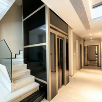 Ascenseur domestique compact à traction pour 2 personnes, idéal pour villas modernes et résidences en duplex