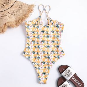 Conjunto de Bikini de Lujo Personalizado por el Fabricante, con Estampado, Accesorios Metálicos, Top Bandeau, Braguita de Tanga, Micro Bra, Traje de Baño de Secado Rápido - Product Image 2