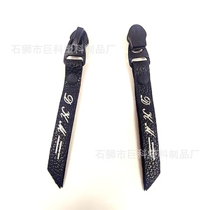 Tirettes de fermeture éclair en cuir, métal noir, personnalisées pour sacs et valises JK11, style classique, haute qualité - Product Image 1