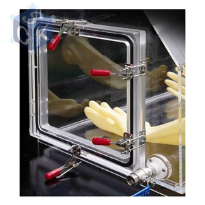 Boîte à gants en acrylique bon marché AGB-1A, fonctionnement sous gaz inerte, batterie au lithium, biologie, aéronautique, mini boîte à gants en PMMA plexiglas - Product Image 3