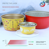 Boîte de conserve alimentaire préfabriquée scellée et étanche, résistante aux hautes températures, facile à cuisiner, avec languette de traction, bol en fer
