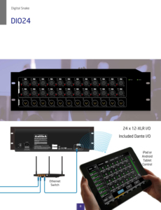 Interfaccia Audio Professionale <span class=keywords><strong>Dante</strong></span> Stage Box 8x8 8x16 16x8 I/O Box per Trasmissione Audio Senza Perdita su Lunga Distanza per Concerti e Conferenze - Product Image 5