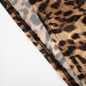 Abiti Vintage unici di moda senza maniche in pizzo Patchwork stampa leopardato estivo <span class=keywords><strong>Casual</strong></span> abito lungo lungo Maxi abito lungo da donna - Product Image 6