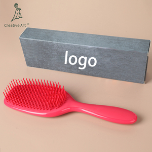 Vendita calda Logo personalizzato in Nylon cuscino in plastica districante spazzola per capelli per donna - Product Image 6