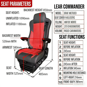 Kit di Riparazione Sedili Pneumatici per Camion SuCan, Compatibili con Volvo, <span class=keywords><strong>Scania</strong></span>, Iveco, Mercedes-Benz, MAN, DAF, Adatti per Sedili ISRI - Product Image 4