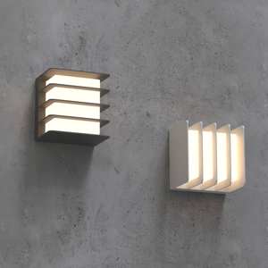 Luz de pared LED moderna para exteriores de 110V y 220V, apliques de pared negros SKD, accesorio de iluminación de jardín para pasillo de Hotel, calle de casa - Product Image 6