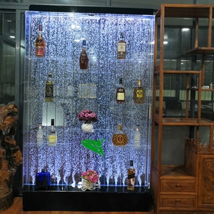 Led Acrylic Water <strong>Dancing</strong> Bubble Wall Liquor Bottle <strong>Display</strong> <strong>Shelf</strong>