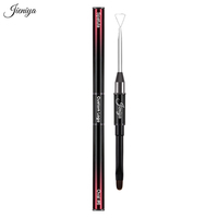 Outil de manucure en métal double tête pour le nail art : pinceau pour gel UV, racloir, bâtonnet triangulaire, outil de retrait, applicateur de points, coupe-ongles et pousse-cuticules