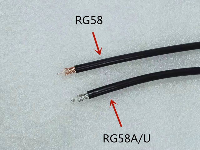 Factory RG58 A/ U Stranded Coaxial Cable Bulk RG-58A/U 50 Ohm Coax Wire for Radio Antenna WiFi Router RF Signal Extension