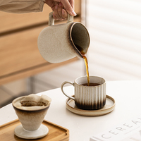 Ensemble de cafetière manuelle à filtre à dégoulinement Harmony Custom, portable, pour la maison et les voyages, classique, écologique, en porcelaine, personnalisable
