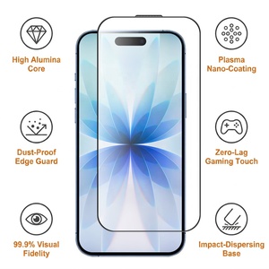 ฟิล์มกระจกนิรภัยใส HD ป้องกันรอยขีดข่วน ป้องกันน้ำมัน สำหรับ <span class=keywords><strong>iPhone</strong></span> 18 17 16 15 14 13 <span class=keywords><strong>12</strong></span> 11 Pro Max - Product Image 6