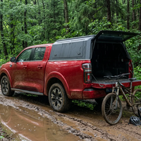 Capot de camion en aluminium étanche avec design d'aile arrière pour BYD Shark Ram Ford F150 Toyota Tacoma Pickup Hardtop Canopy