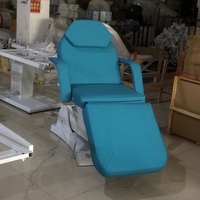 Fauteuil de beauté électrique à 4 moteurs, lit hydraulique pliable, design tendance, mobilier de salon commercial, table de massage pour salon de beauté