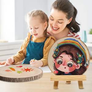 Materiali Decorativi Fai-da-te di Grande Successo Dischetti Rotondi in Legno per Lavori Artigianali Scatole e Insegne Murali - Product Image 5