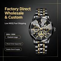 Montre à quartz classique pour homme, de luxe, décontractée, polyvalente, avec cadran à aiguilles en alliage et verre, haute qualité, vente en gros d'usine, OEM ODM