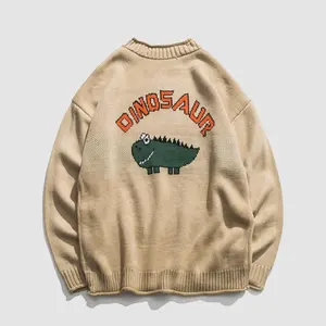 2023, мужской свитер с логотипом на заказ, пуловер с круглым вырезом и надписью, жаккардовый вязаный хлопковый дизайнерский вязаный свитер для мужчин