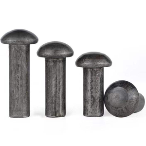 Bền Carbon Thép Vòng Đầu Rắn Đinh Tán Fastener Cấu Trúc Kim Loại Đinh Tán Din124 Rắn Đinh Tán - Product Image 1