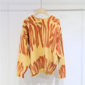 Maglione Pullover lavorato <span class=keywords><strong>a</strong></span> <span class=keywords><strong>maglia</strong></span> Casual OEM corea di alta qualità maglione da <span class=keywords><strong>donna</strong></span> Tie Dye <span class=keywords><strong>a</strong></span> <span class=keywords><strong>righe</strong></span> irregolarità - Product Image 3