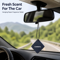 Ambientador de Papel para Coche CarFu, Tableta Aromatizante Colgante para Espejo Retrovisor de Vehículo, Cítricos y Sándalo, Venta al por Mayor a Granel