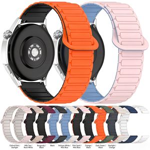 Bracelet de montre en silicone à attache magnétique compatible avec Samsung <span class=keywords><strong>Galaxy</strong></span> Watch6, disponible en tailles 18 mm, 20 mm, 22 mm - Product Image 1
