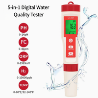 Testeur de qualité de l'eau portable Vista multi-paramètres 5 en 1 avec ORP H2 pour les tests d'eau domestique